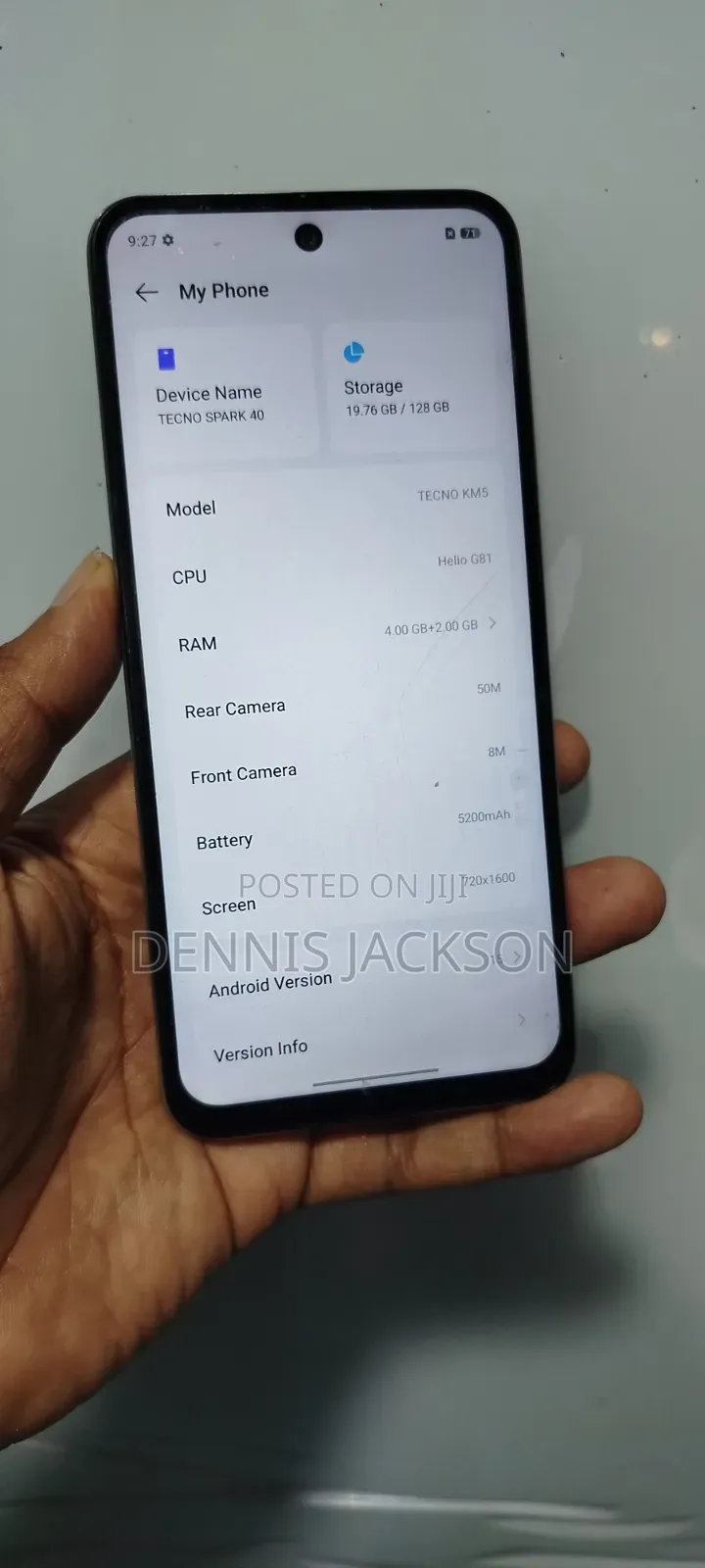 Tecno Spark 40 128 GB Gray
