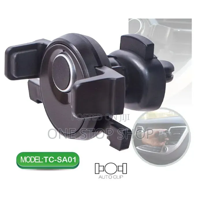 Vent Car Phone Holder With Anti_skid Silicone Arms