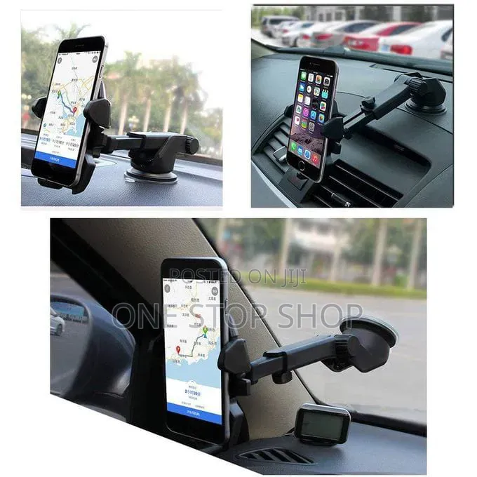 Dashboard/Windscreen Adjustable Long Neck 360° Rotatable Cradle