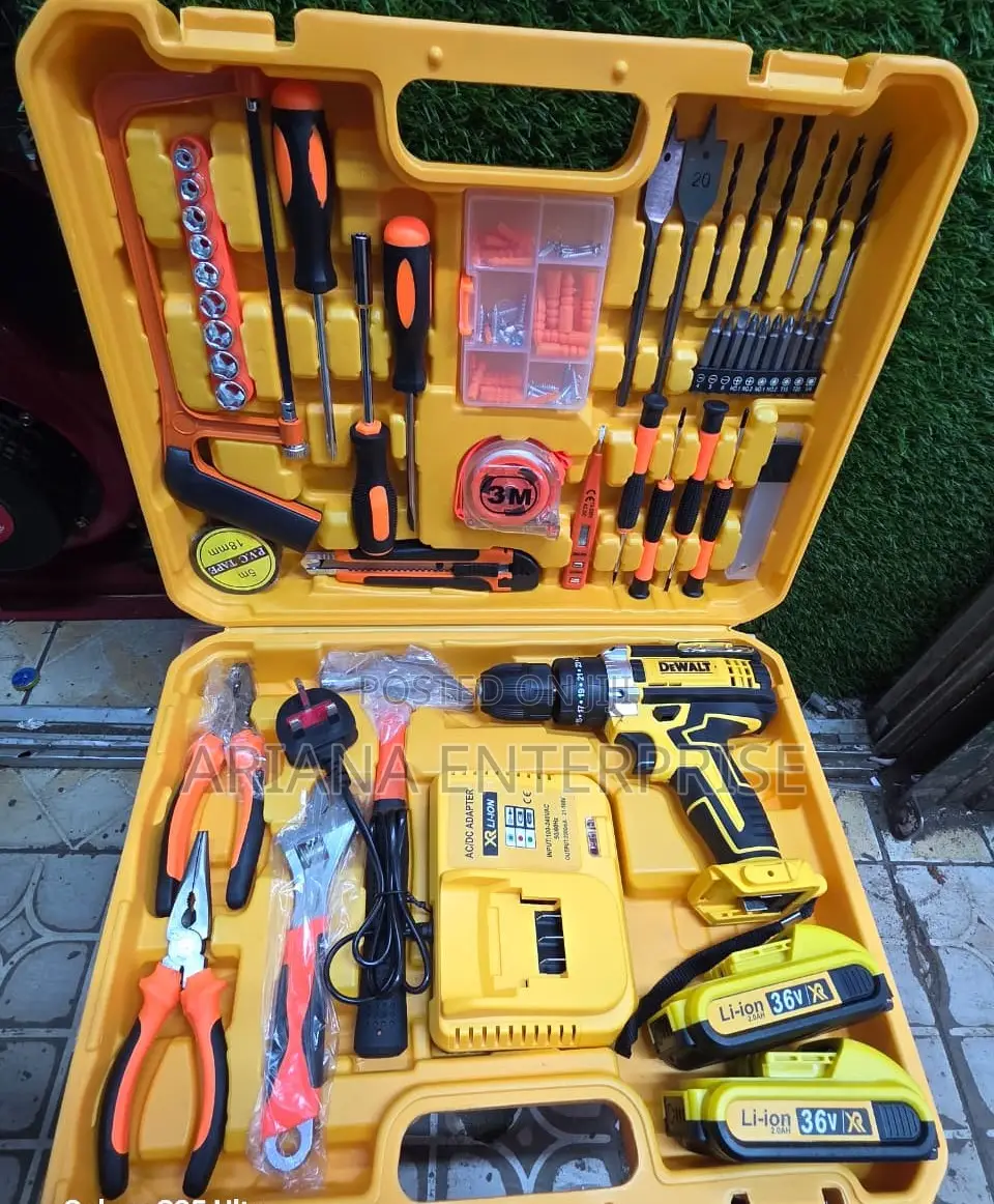 Dewalt 36V Cordless Drill Full Tool Set