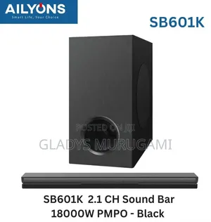 2.1ch Ailyons Sb601k Soundbar Multimedia Speaker System at 6500