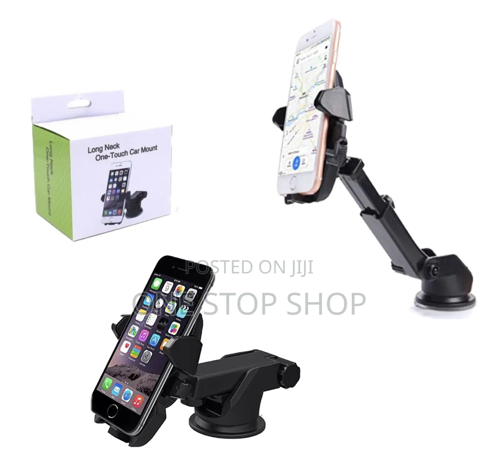 Phone Holder With Suctio Cup,expendable Arm,360°rotation,spring Cradle
