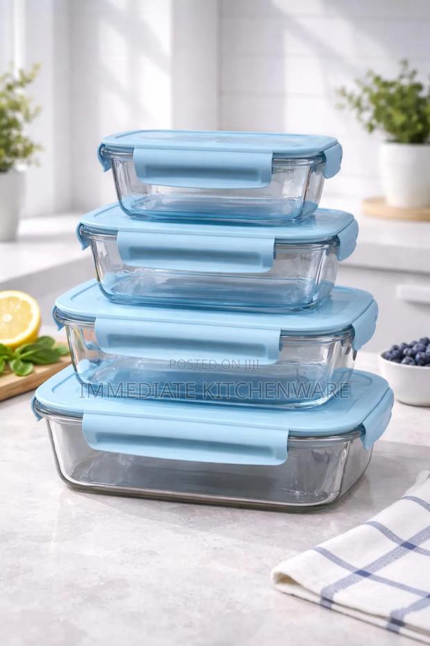 4pcs Glass Food Containers - thumbnail 2