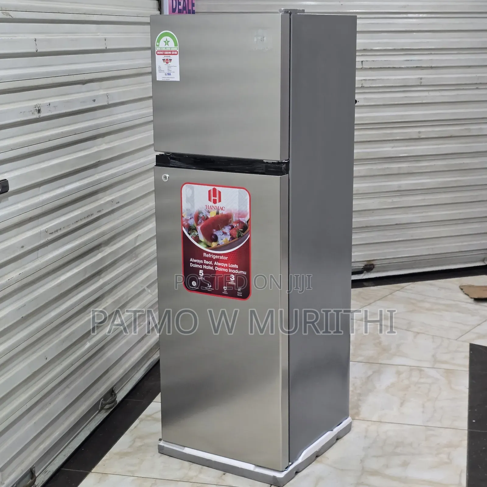 Fridge -Hanmac 173l Fridge Double Door