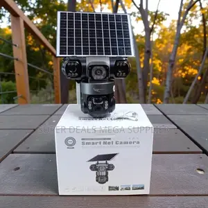 V380 Pro App 360-Degree Rotation 20MP 4G PTZ Triple Lens Solar Cameras