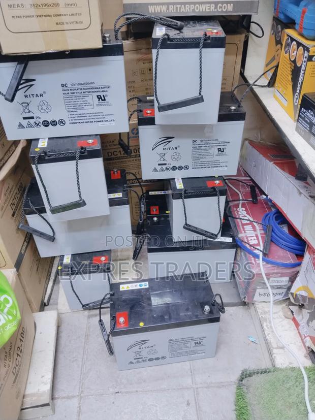 Ritar 100 Amps Deep Cycle Battery - thumbnail 2