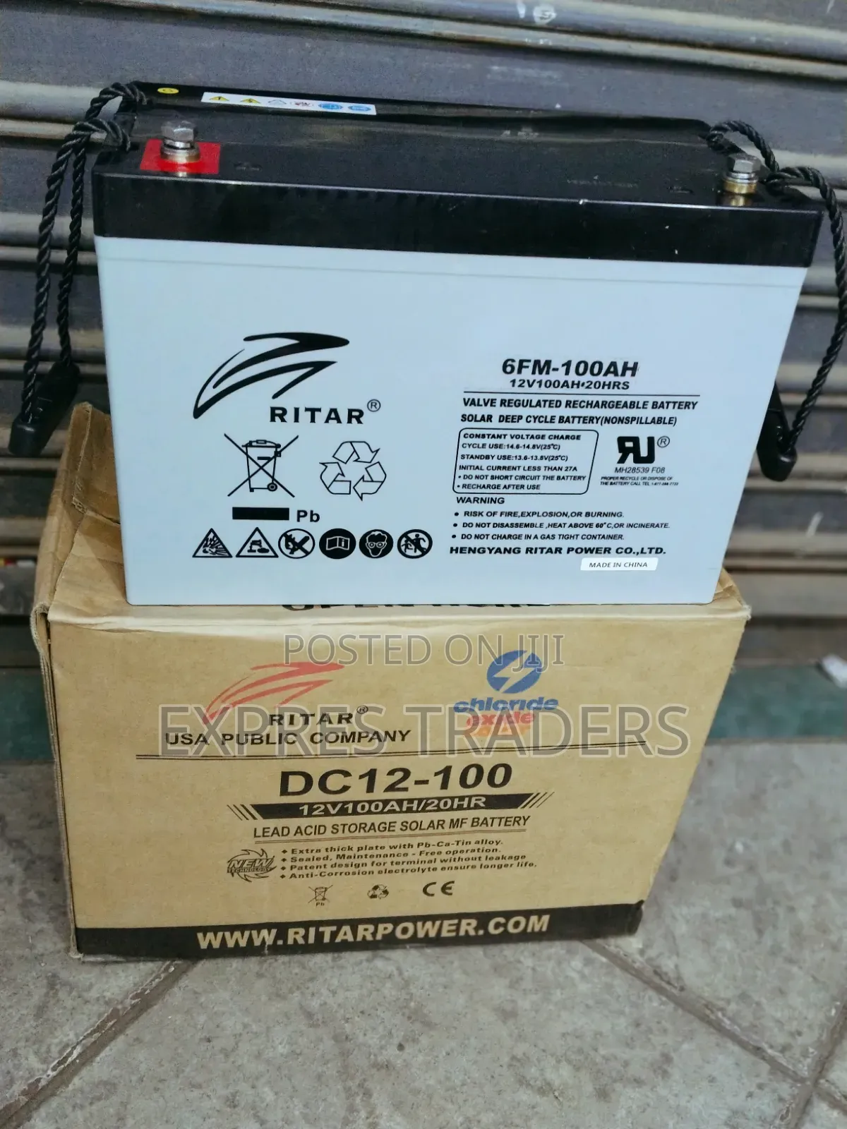 Ritar 100 Amps Deep Cycle Battery