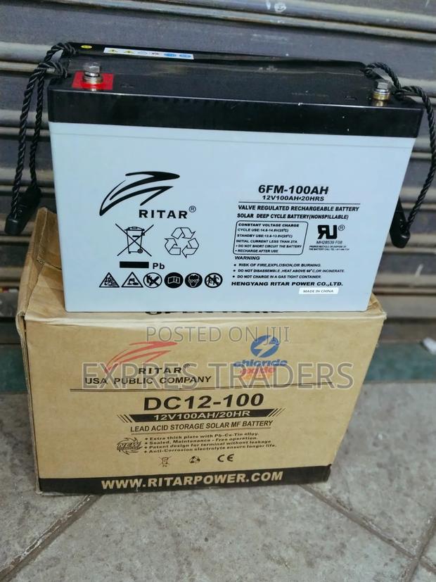 Ritar 100 Amps Deep Cycle Battery - main view