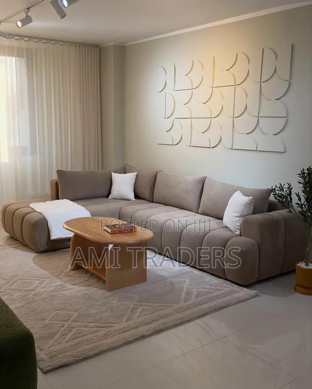 Brown L -Seat Sofas (Spring)