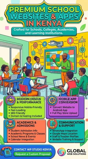 Professional School Websites Android Apps for Colleges in Kenya!