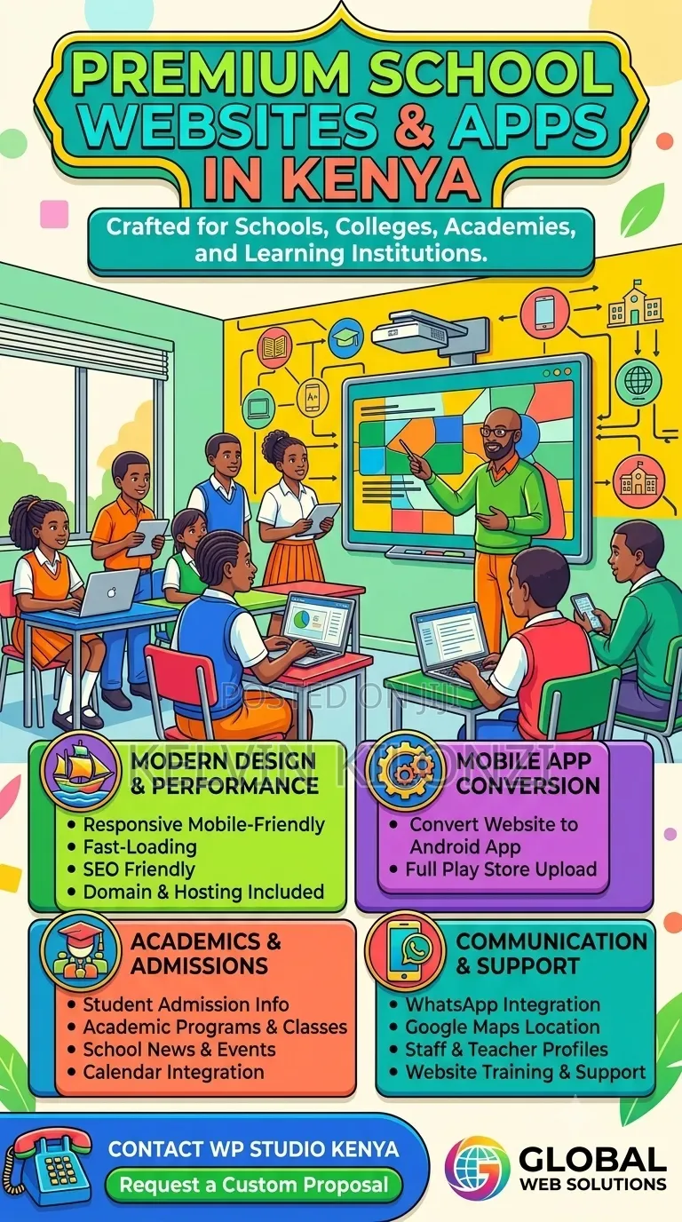 Professional School Websites Android Apps for Colleges in Kenya!