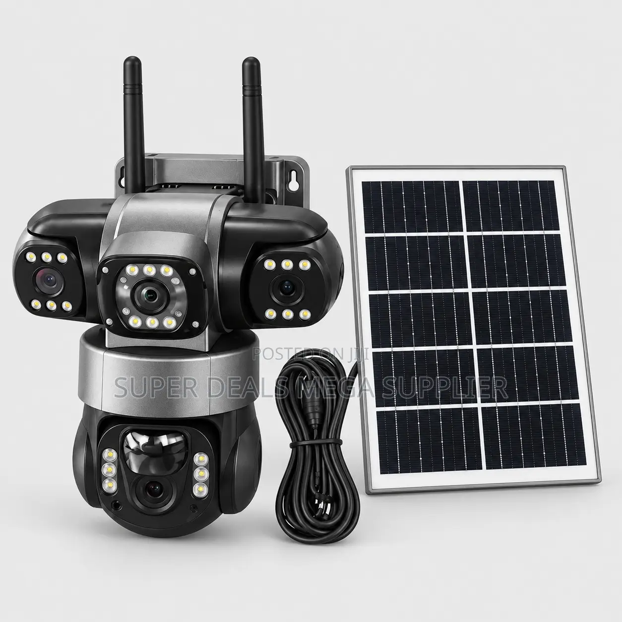 Human Movement Detection 20MP 4G PTZ Triple Lens Solar Cameras