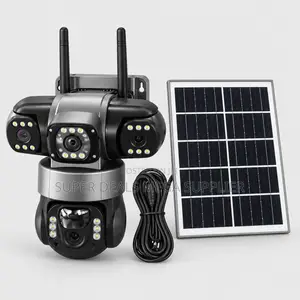 Human Movement Detection 20MP 4G PTZ Triple Lens Solar Cameras