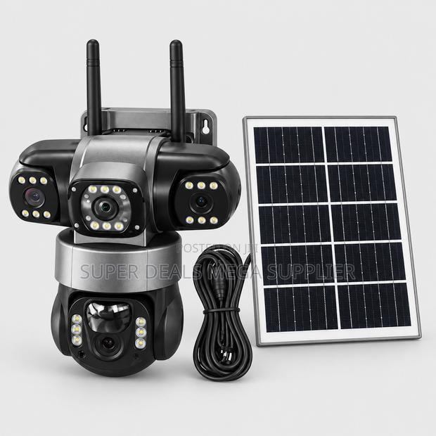 Human Movement Detection 20MP 4G PTZ Triple Lens Solar Cameras