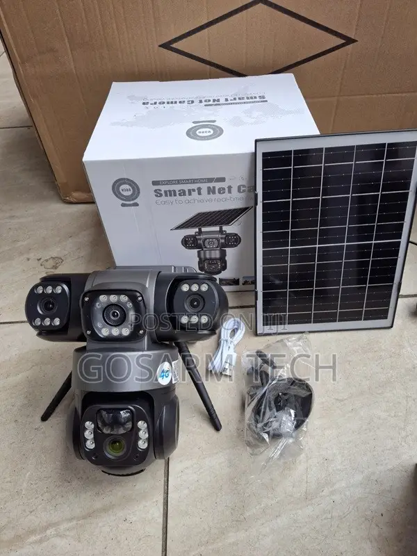 V380 Pro Triple Lens Solar 4g Camera Vts28-6mp CCTV Camera
