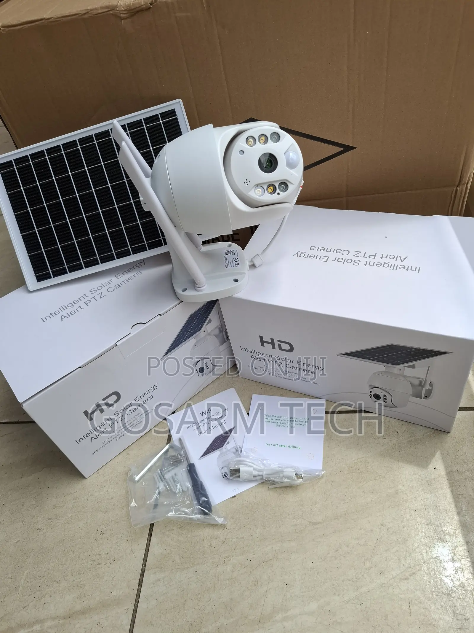 Secure View Ubox Single Lens WiFi Enabled Solar CCTV Camera
