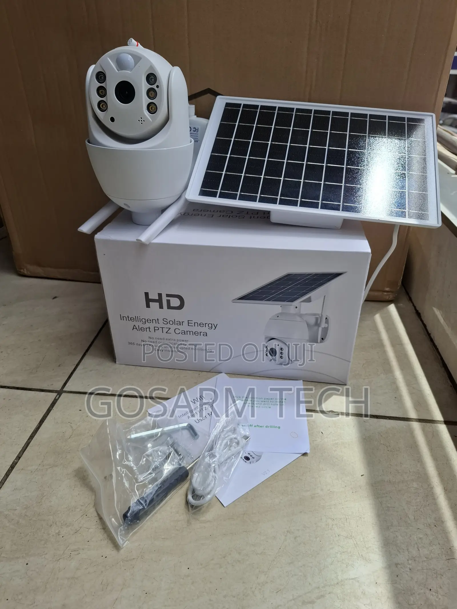 4g PTZ Wireless Outdoor Ubox Solar Powered Security Camera 4