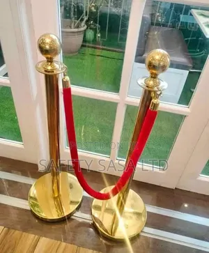Stainless Steel Stanchion Queue Divider Gold