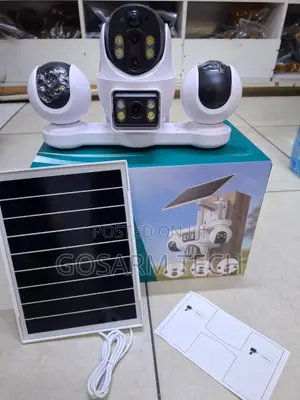 4G V380 Pro Solar-Powered Quad Camera Security System