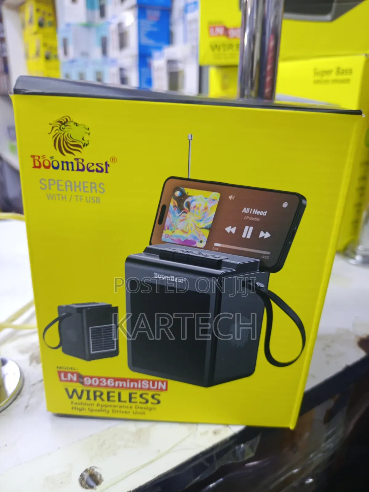 BoomBest LN-9036miniSUN Super Bass Wireless Solar Bluetooth Speaker