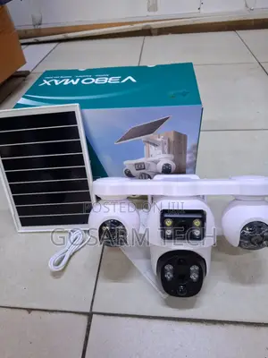 V380 4G Solar Camera 4-Lens Outdoor Security Camera With Voice Talk