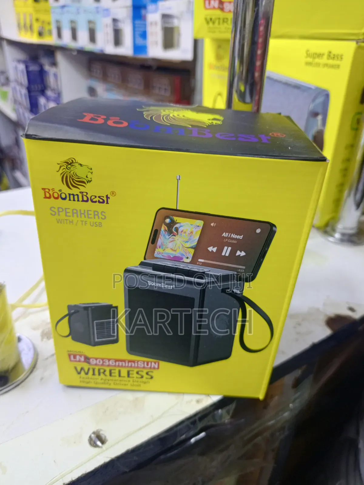 BoomBest LN-9036miniSUN Super Bass Solar Bluetooth Speaker