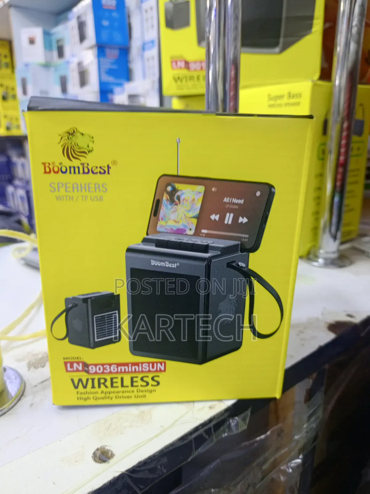 BoomBest LN-9036miniSUN Solar-Powered Bluetooth Speaker With USB TF