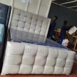 White L Shape Spring Sofa