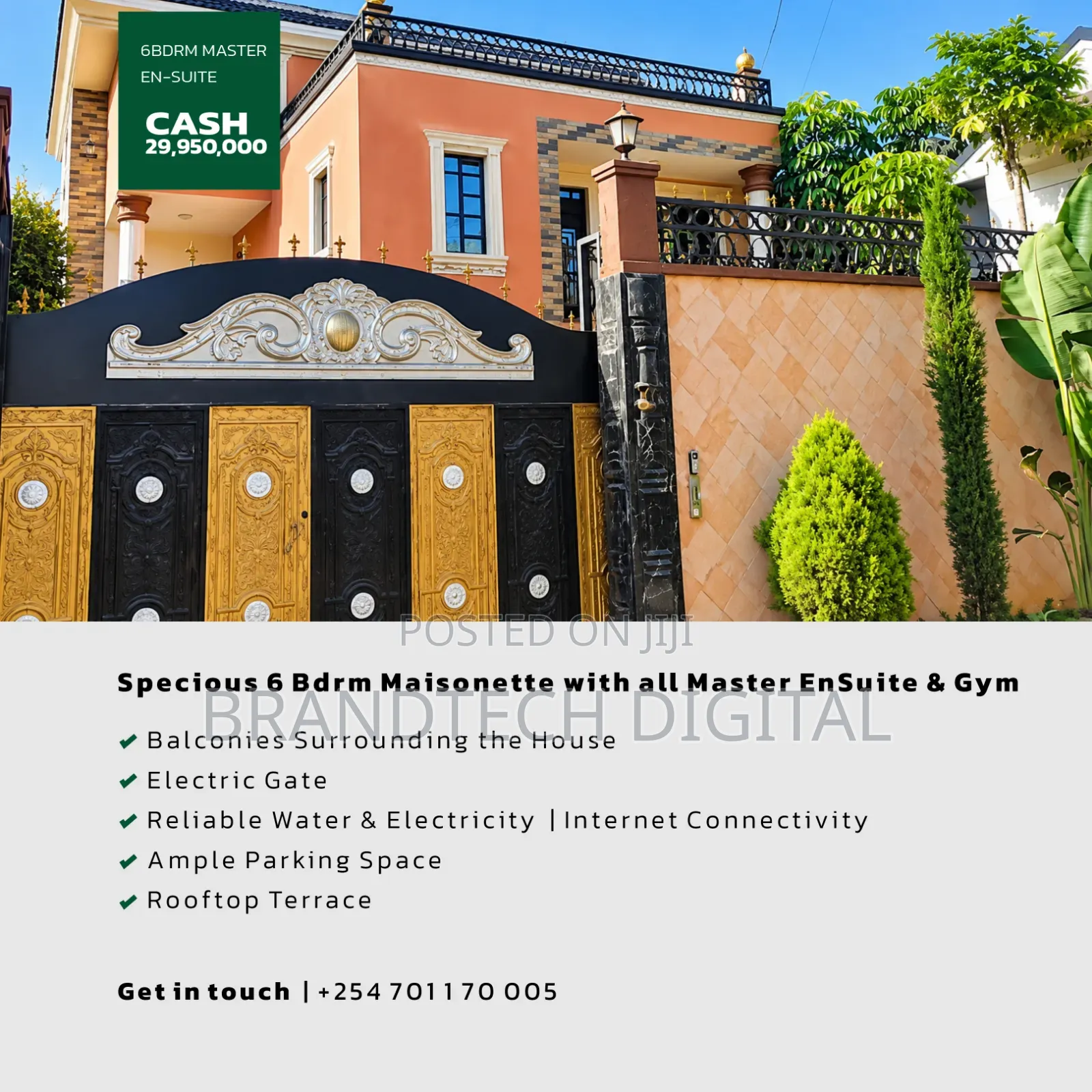 6bdrm Maisonette in Thome Marurui for sale