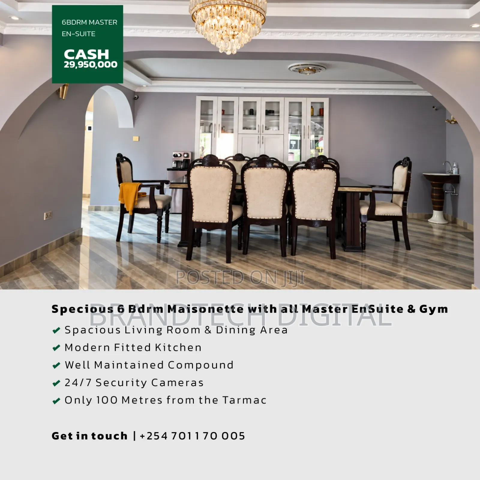 6bdrm Maisonette in Thome Marurui for sale