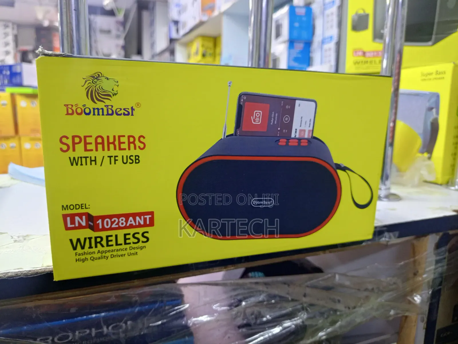 BoomBest LN-1028ANT Portable Wireless Bluetooth Speaker With FM Radio