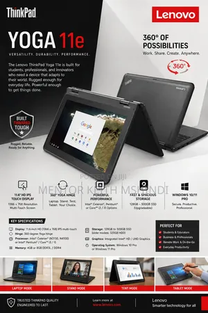 Laptop Lenovo Yoga 11e 4GB Intel Core i5 SSD 128GB