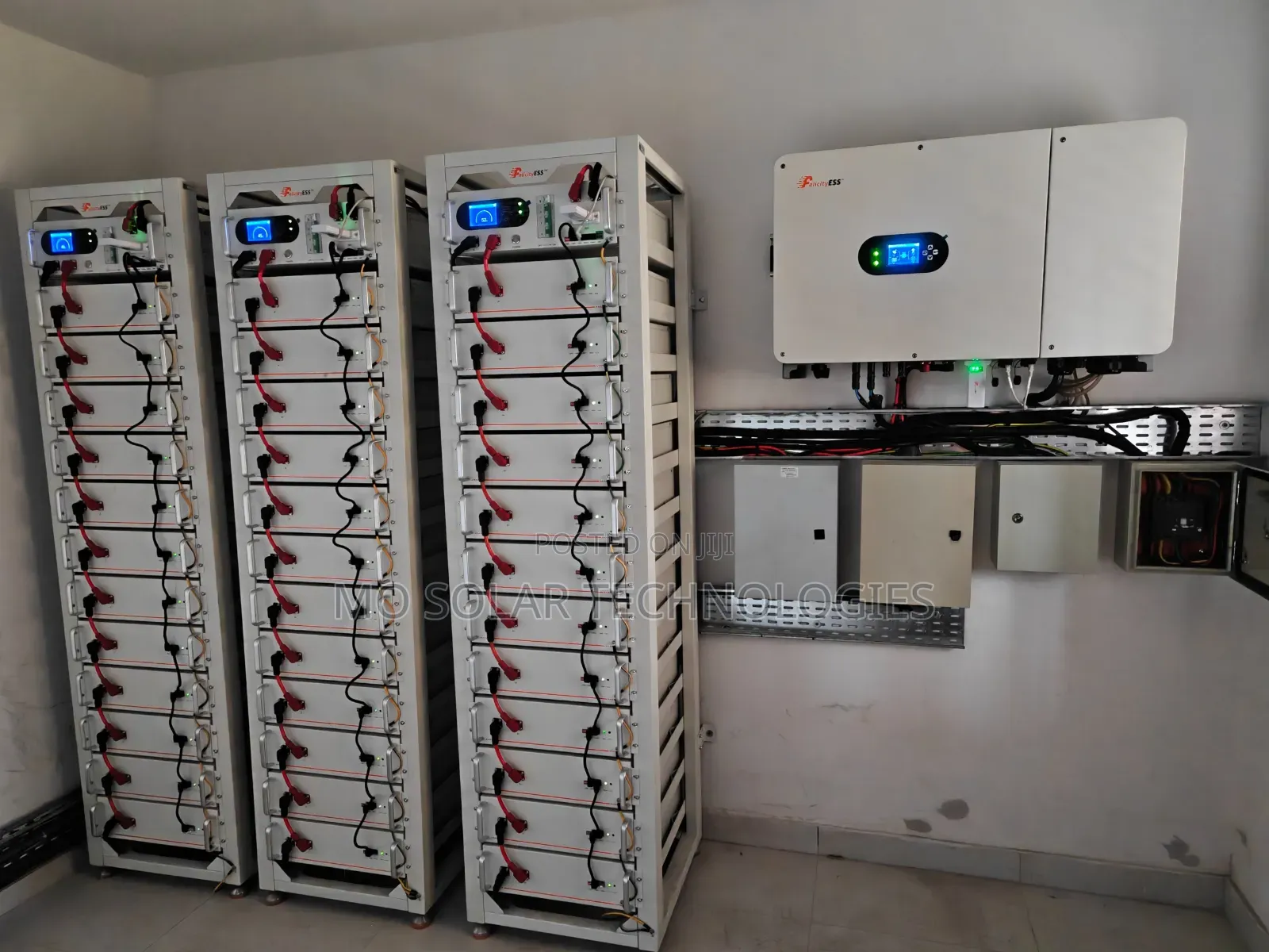 50kw Solar Green Energy System With 180kwh Lithium Batteries Storage