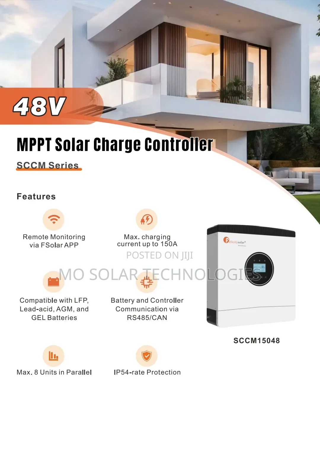 150AMPS Solar Felicity MPPT Charge Controller