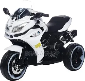 **3188 Double Motor White Kids Racer Bike **