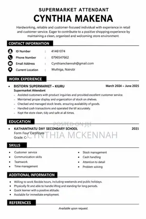 Customer Service CV