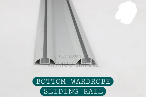 The Image Shows a 3-Meter Aluminum Bottom Sliding Rail Wardrobe Doors.