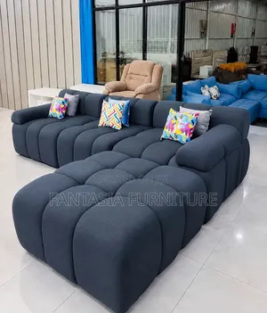 5-Seater Dark Grey Bubble Sofa