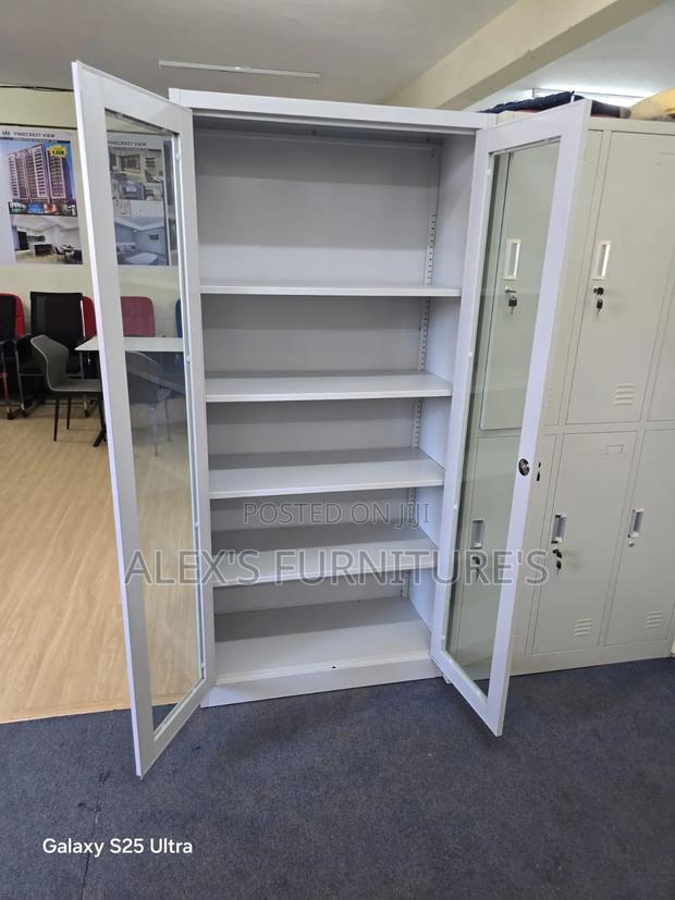 2 Doors Cabinet With Full Glass - main view