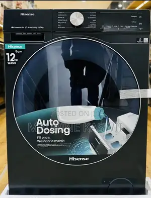 Hisense 12/8kg Front Load Washer Dryer 2- In 1