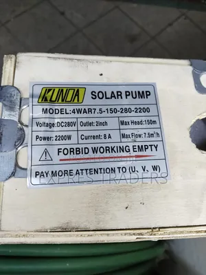  Kunda Solar Pump: 2200W | DC 280V | 150m Max Head 