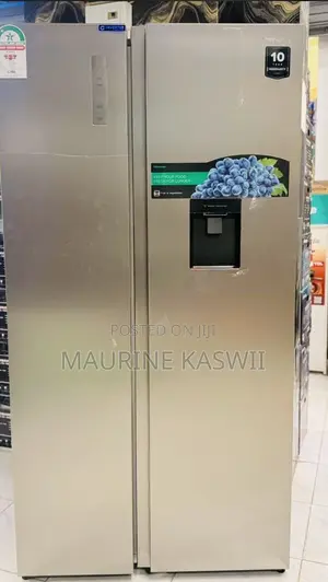 Hisense Inverted Side by Side 541liters Grey -Ref558dr