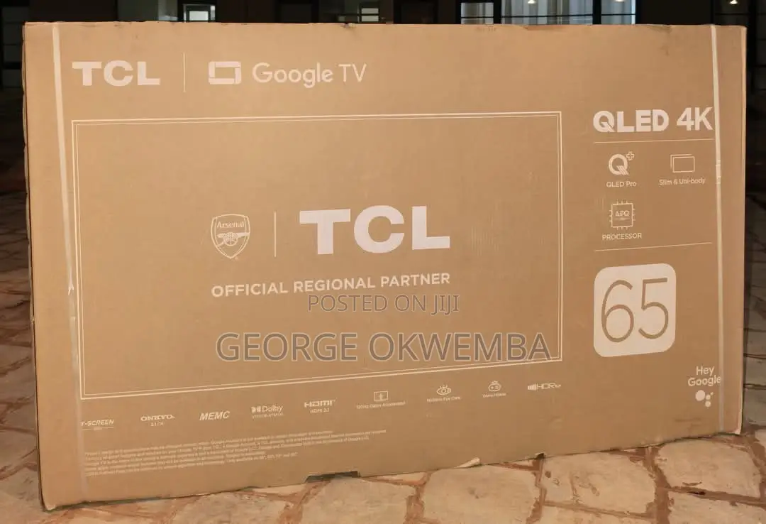 TCL Qled 65 Inch T6c Google Frameless Uhd TV