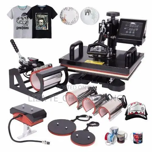 8 in 1 Heat Press Machine Combo 360°Swing Away