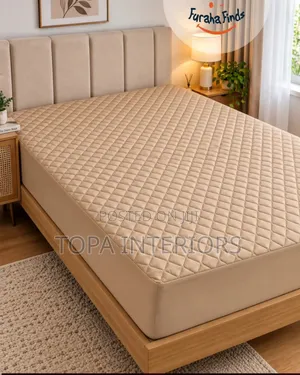 Beige Quilted Waterproof Mattress Protectors