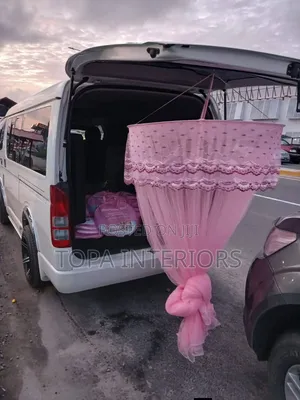 Canopy Top Pink Round Ceiling Mosquito Nets