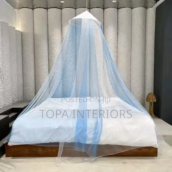Cream 4x6 Round Mosquito Nets Meshnet Curtains