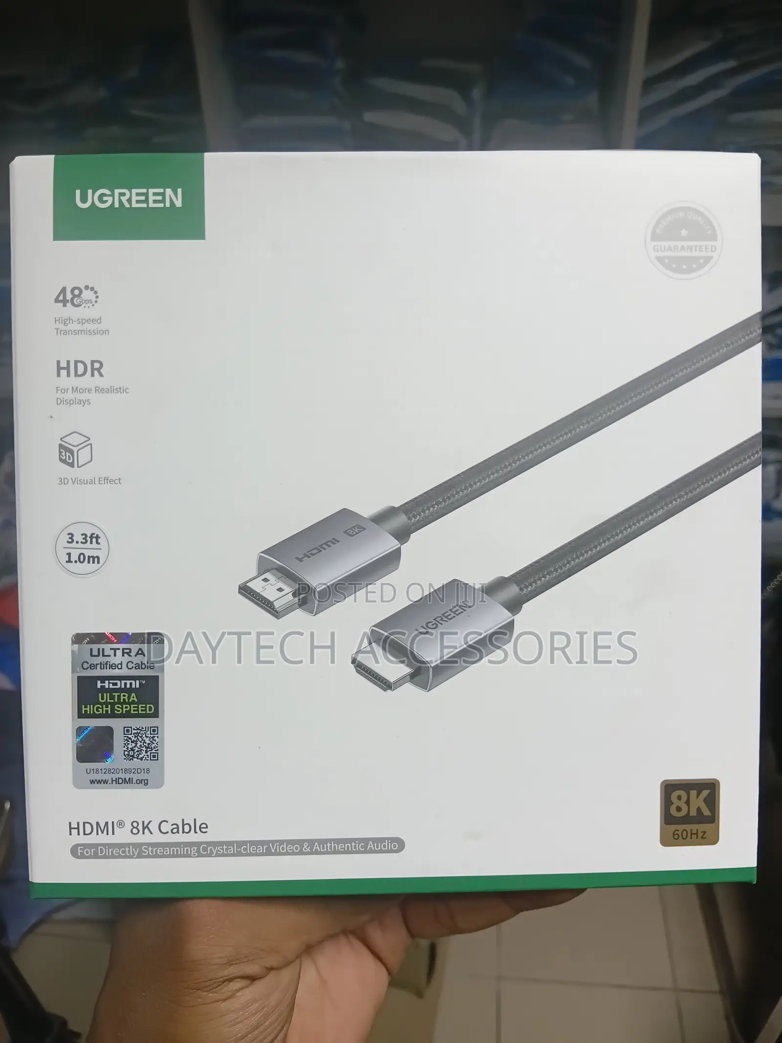 Ugreen Hdmi 2.1 Cable (Model Hd171)