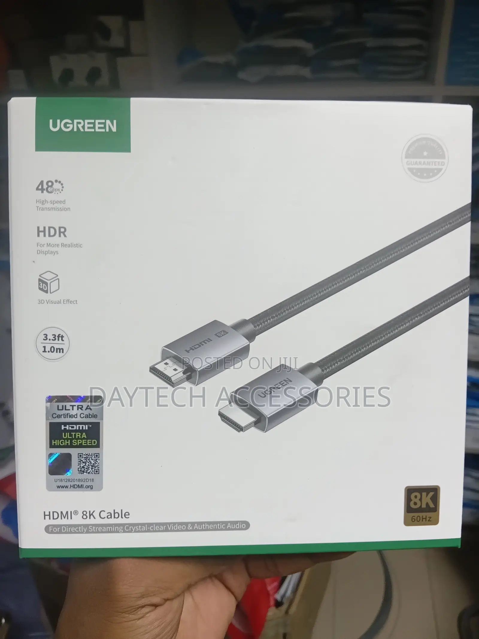 Ugreen Hdmi 2.1 Cable (Model Hd171)
