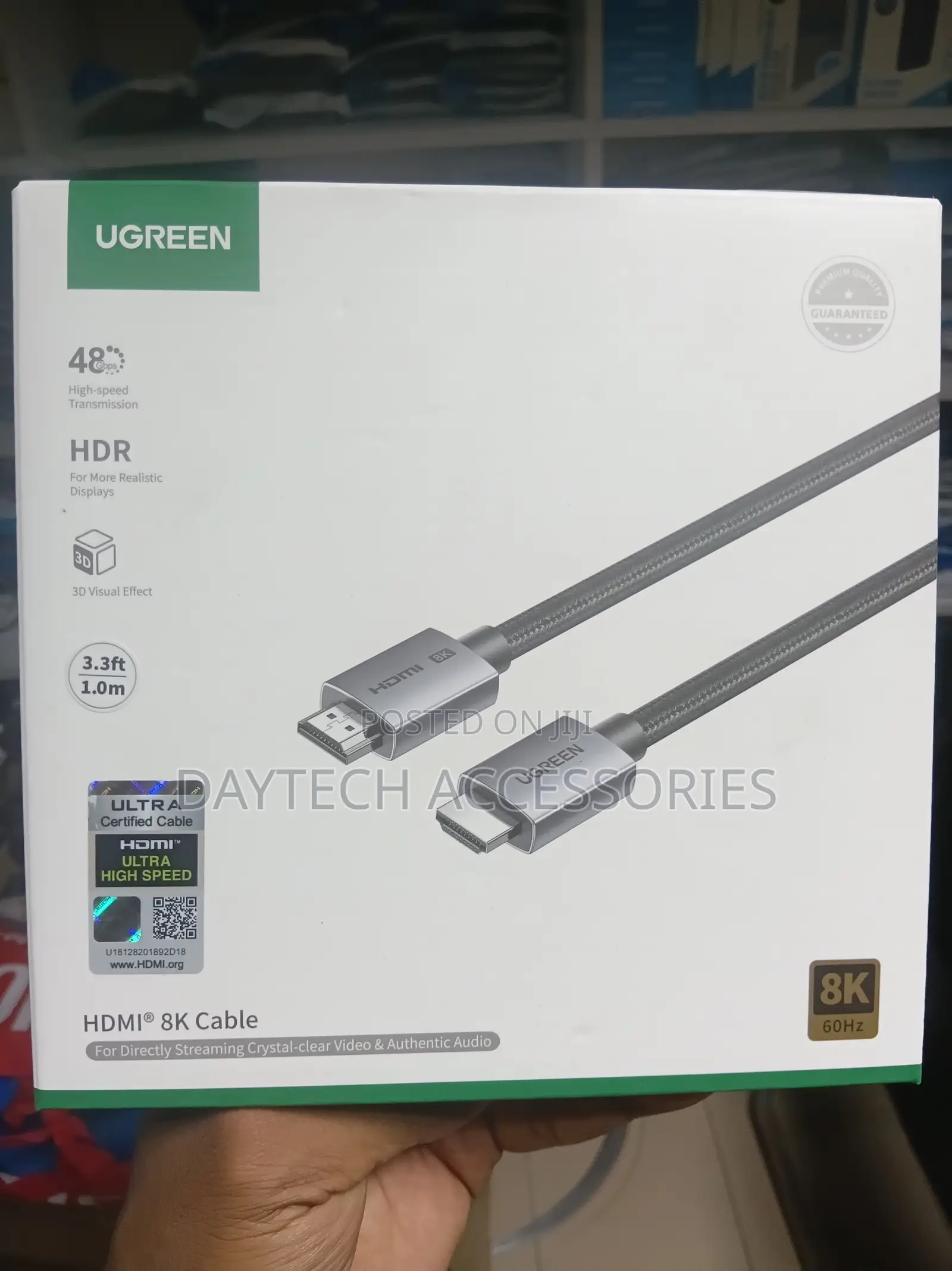 Ugreen Hdmi 2.1 Cable (Model Hd171)